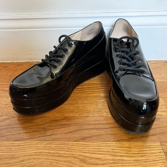 Jessica Simpson | Shoes | Jessica Simpson Black Espira Platform Oxford | Poshmark